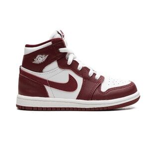 Air Jordan Kids 1 Retro High Top Sneakers | Size 13 | Maroon | White